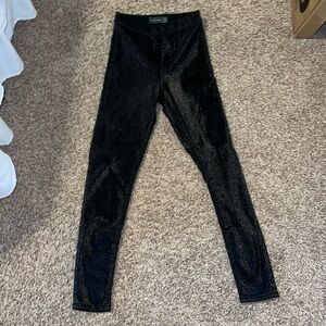 Black sparkle pants